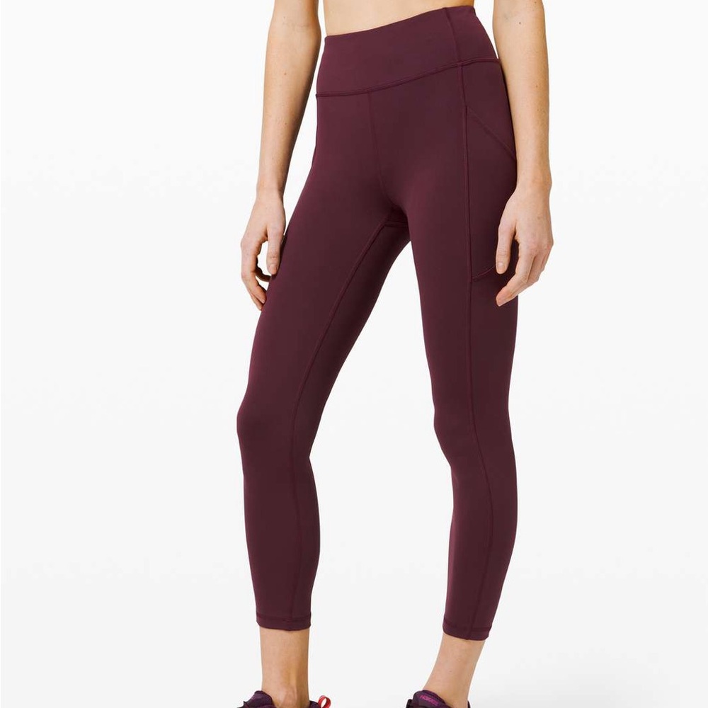 Lululemon Invigorate High-Rise Tight 25" Cassis 
Size 6
